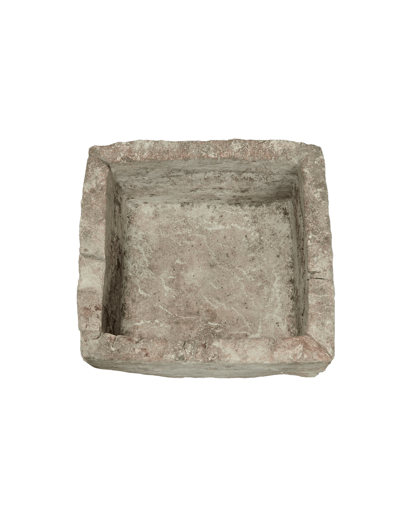 Vintage Limestone Trough - Square from Indonesia - Planters, Fountains, & Water Features