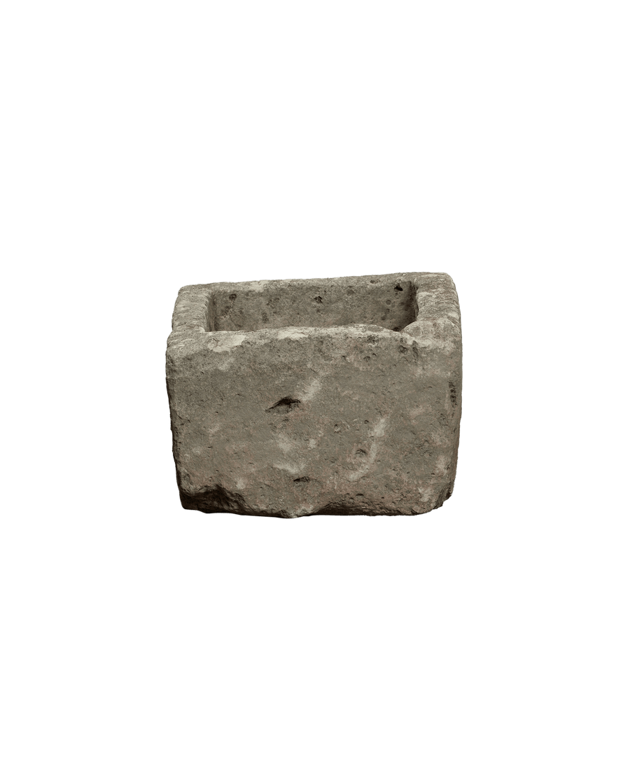 Vintage Limestone Trough - Rectangle from Indonesia - Planters, Fountains, & Water Features
