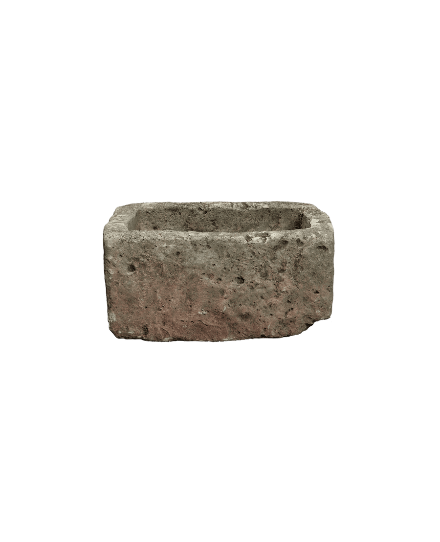 Vintage Limestone Trough - Rectangle from Indonesia - Planters, Fountains, & Water Features