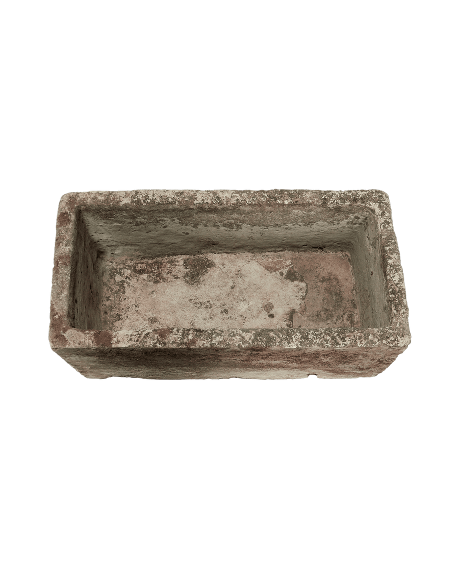 Vintage Limestone Trough - Rectangle from Indonesia - Planters, Fountains, & Water Features