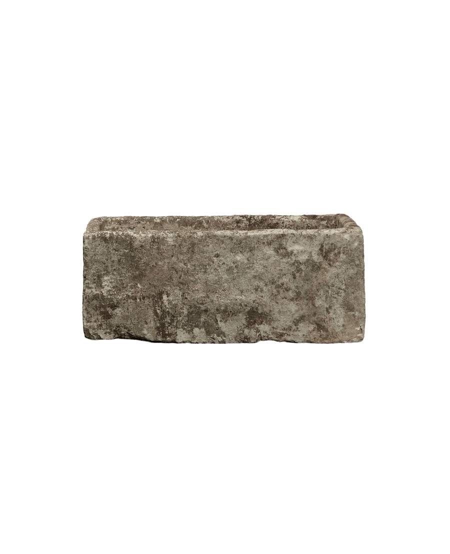 Vintage Limestone Trough - Rectangle from Indonesia - Planters, Fountains, & Water Features