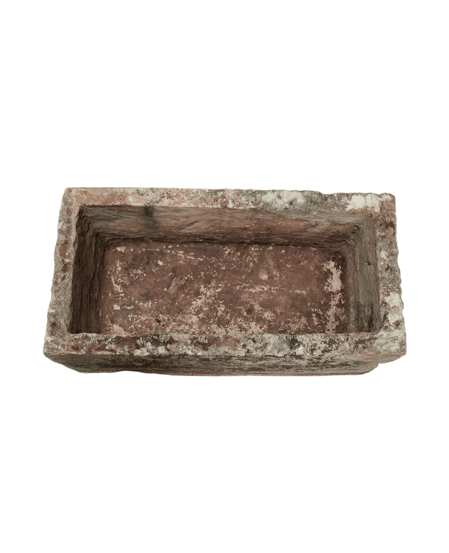 Vintage Limestone Trough - Rectangle from Indonesia - Planters, Fountains, & Water Features