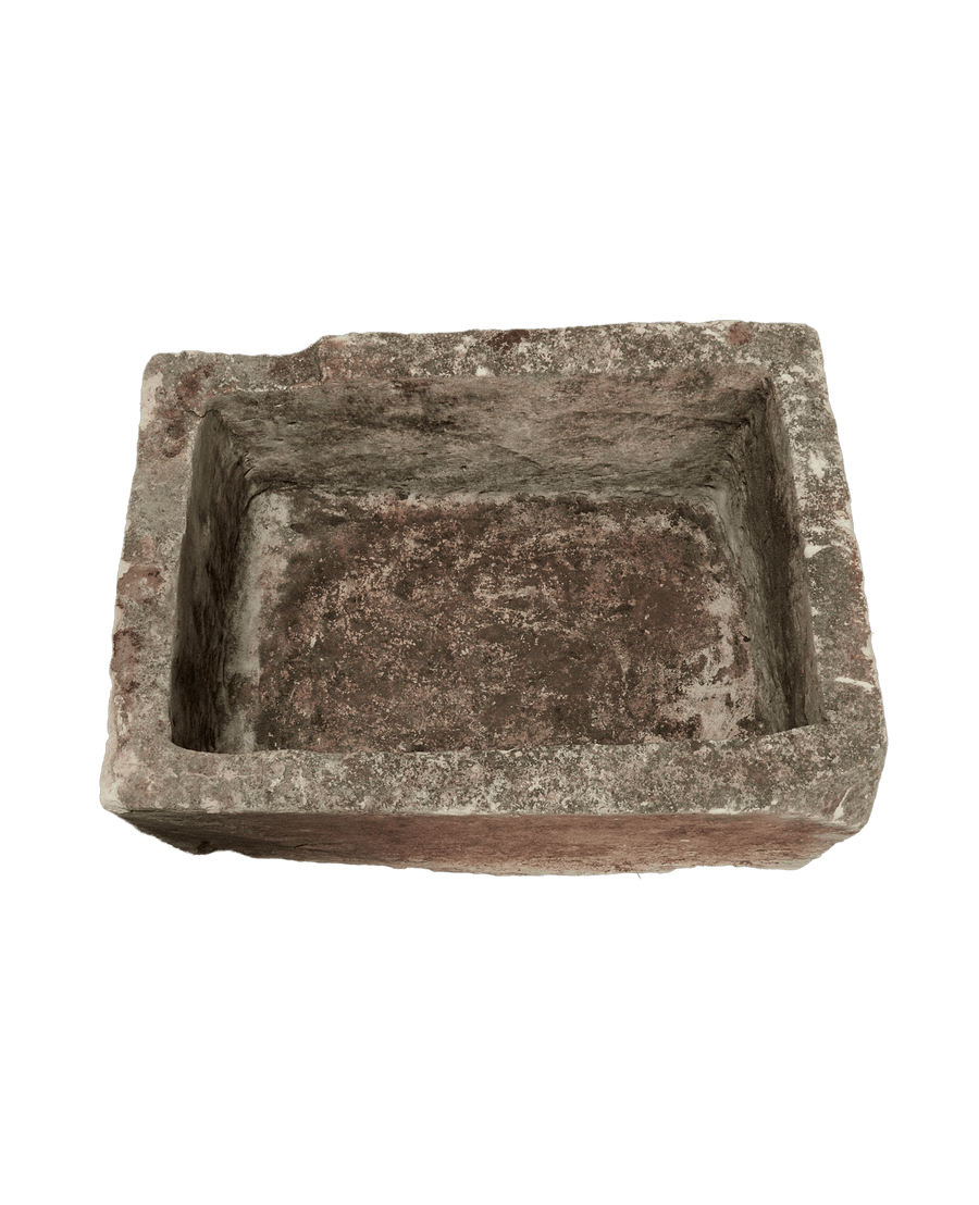 Vintage Limestone Trough - Rectangle from Indonesia - Planters, Fountains, & Water Features