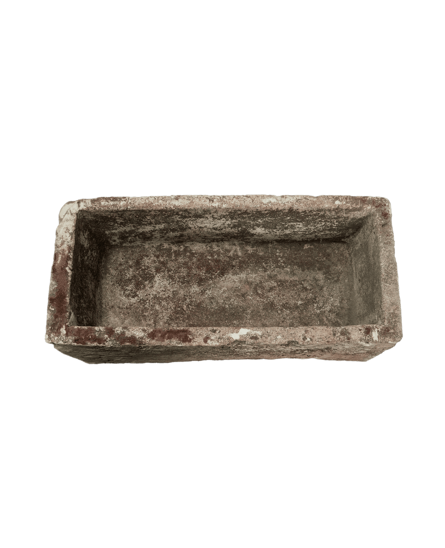Vintage Limestone Trough - Rectangle from Indonesia - Planters, Fountains, & Water Features