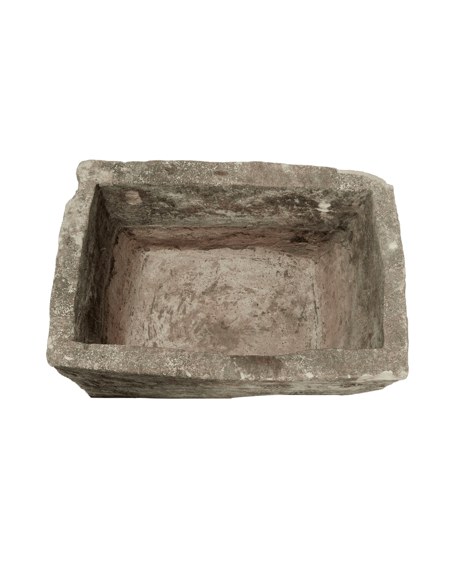 Vintage Limestone Trough - Rectangle from Indonesia - Planters, Fountains, & Water Features