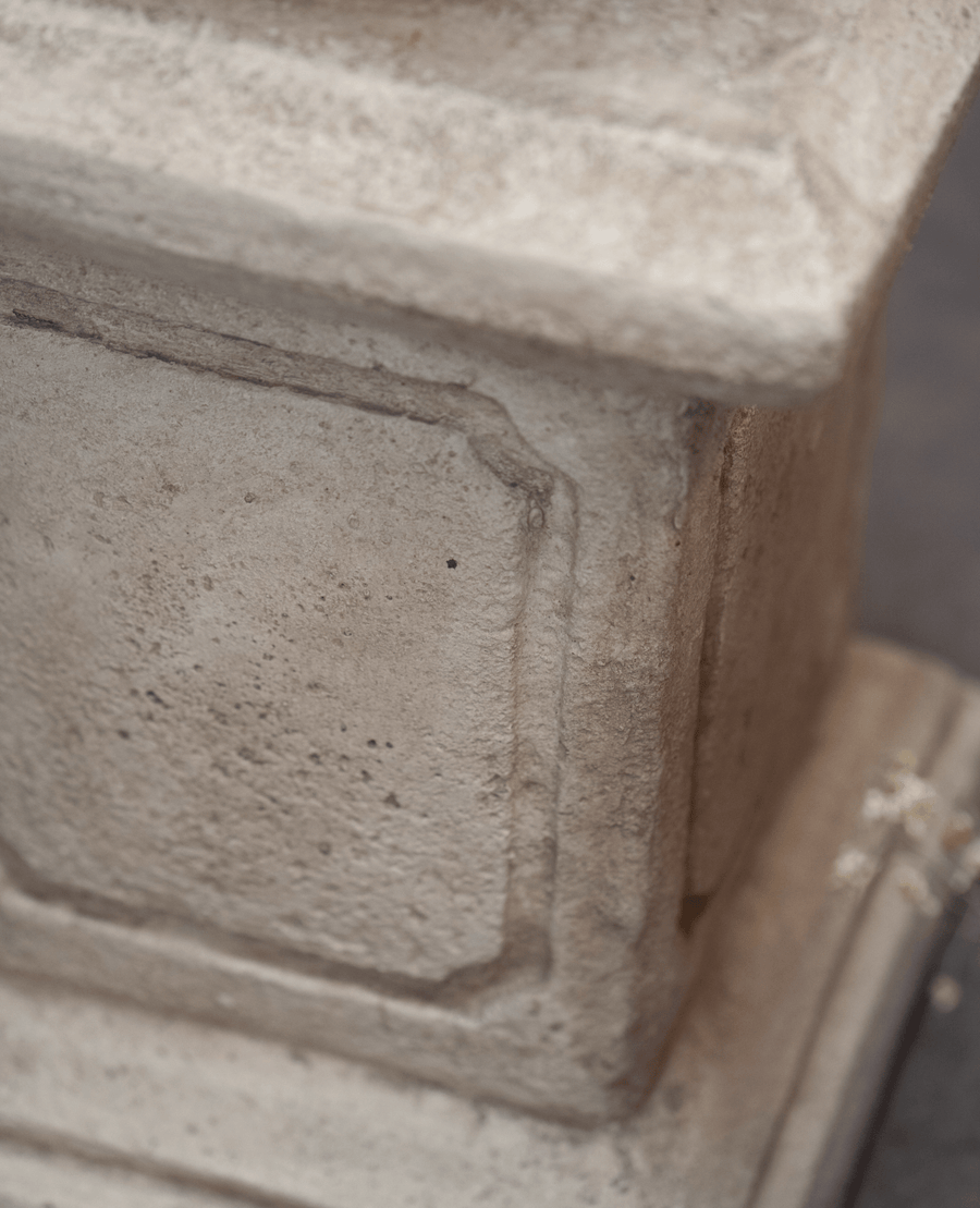 Reproduction Cast Pedestal from Domestic made of Cement