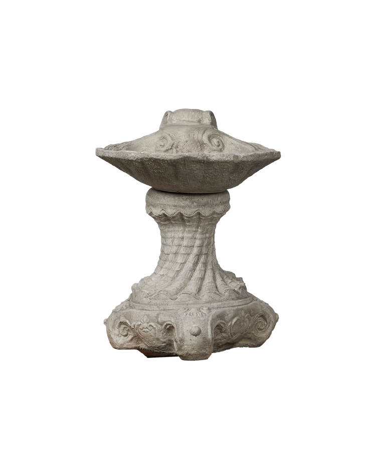 Cast Shell Bird Bath