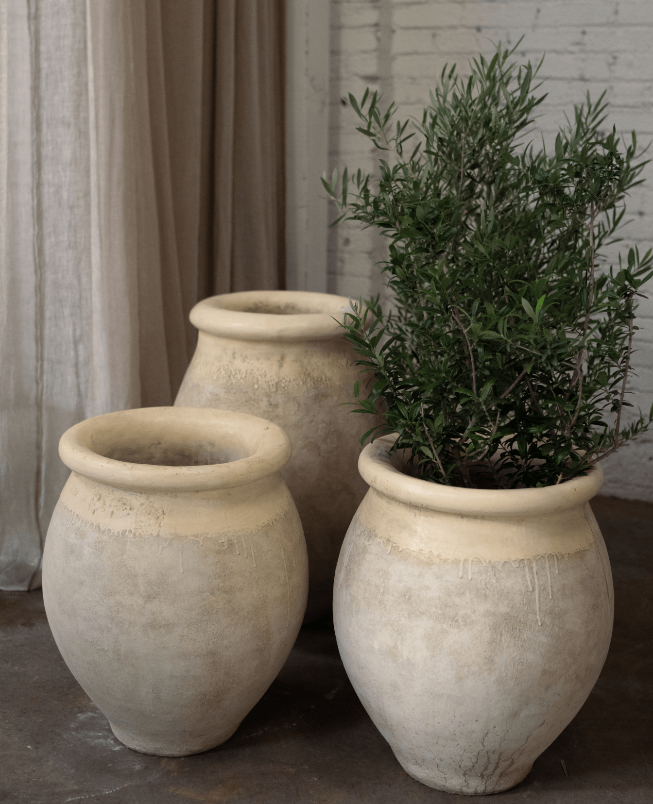 Reproduction Cast Aubergine Jar from Domestic made of Cement