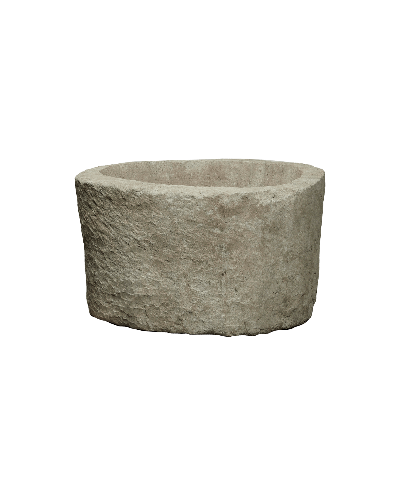 Vintage Limestone Trough - Round from Indonesia - Planters, Fountains, & Water Features