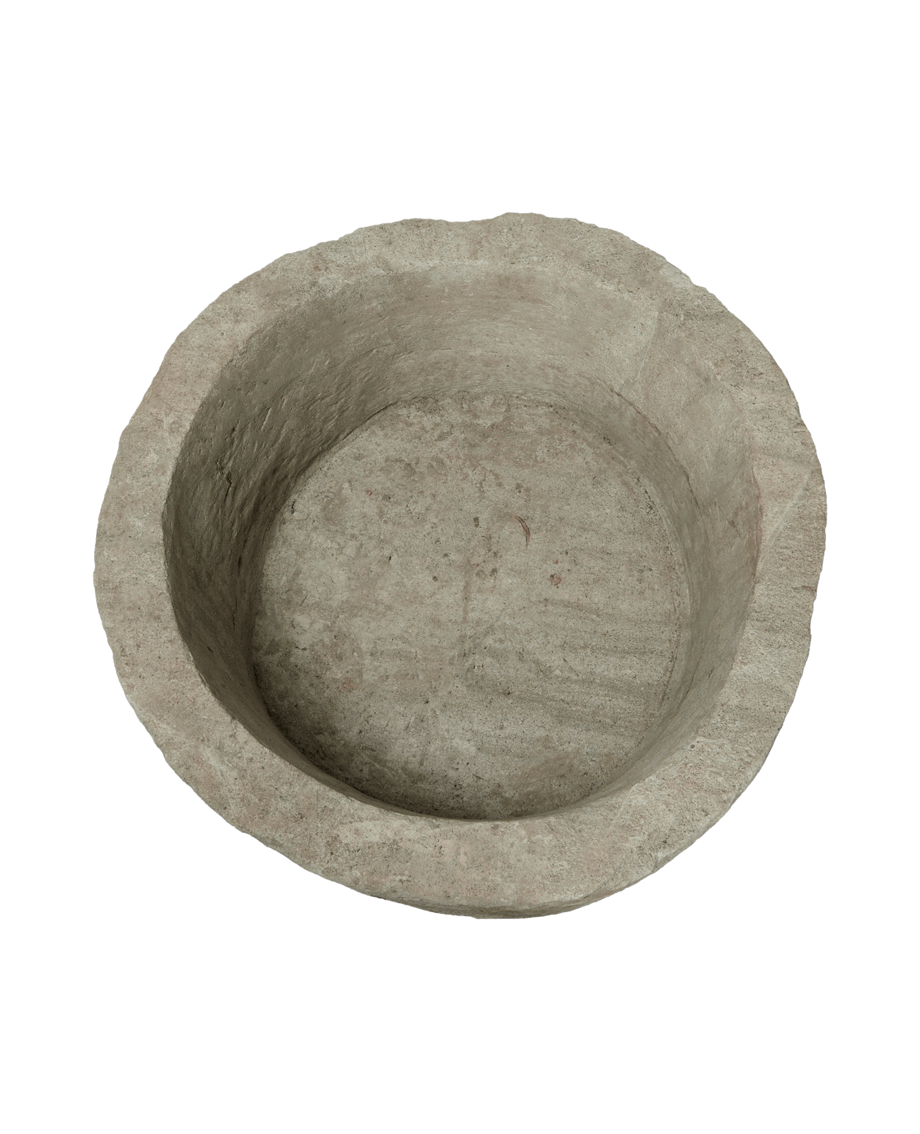 Vintage Limestone Trough - Round from Indonesia - Planters, Fountains, & Water Features