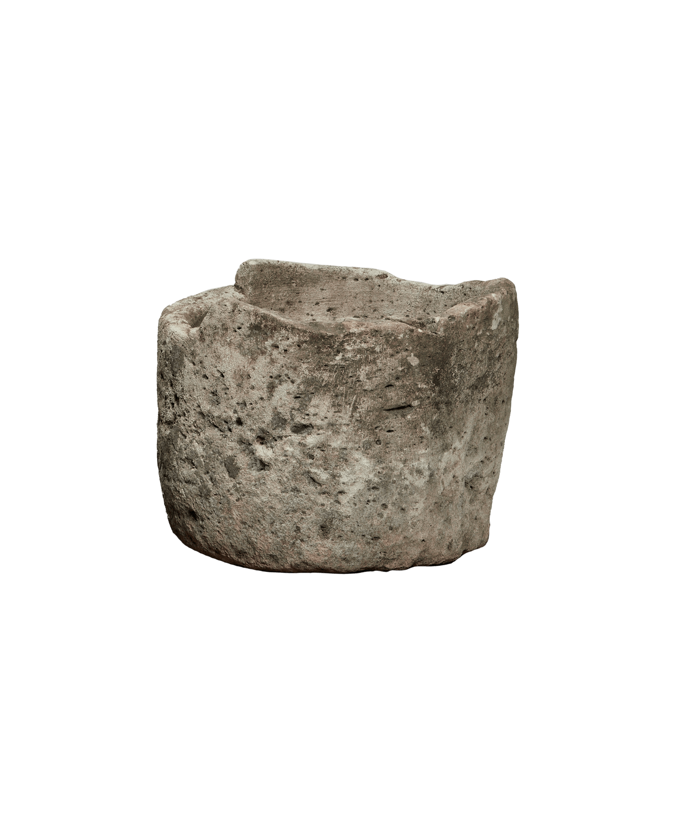 Vintage Limestone Trough - Round from Indonesia - Planters, Fountains, & Water Features