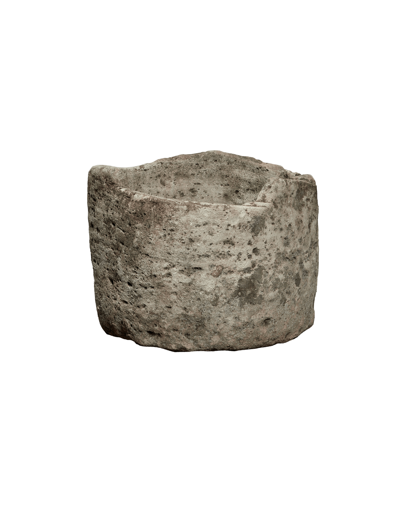 Vintage Limestone Trough - Round from Indonesia - Planters, Fountains, & Water Features