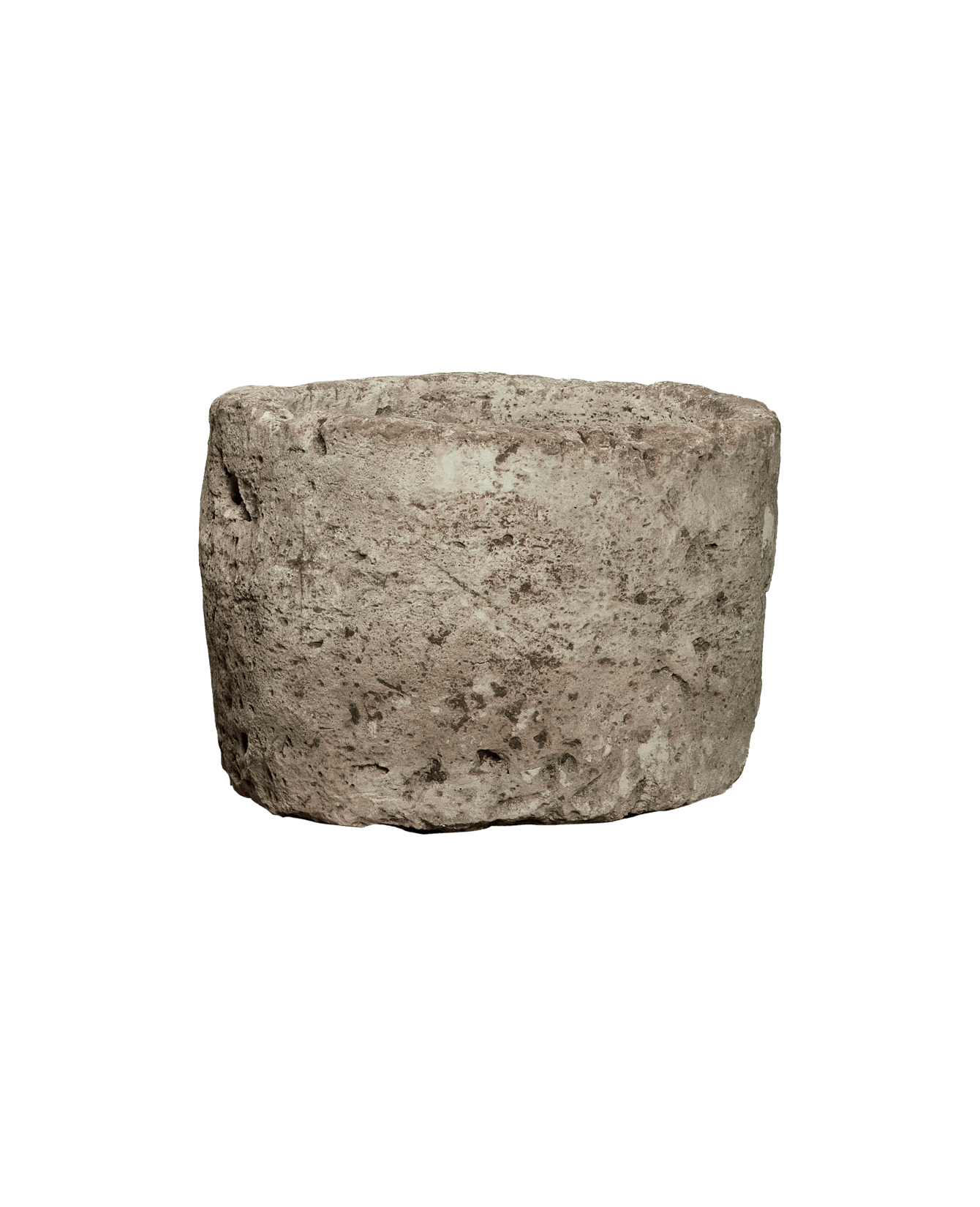 Vintage Limestone Trough - Round from Indonesia - Planters, Fountains, & Water Features