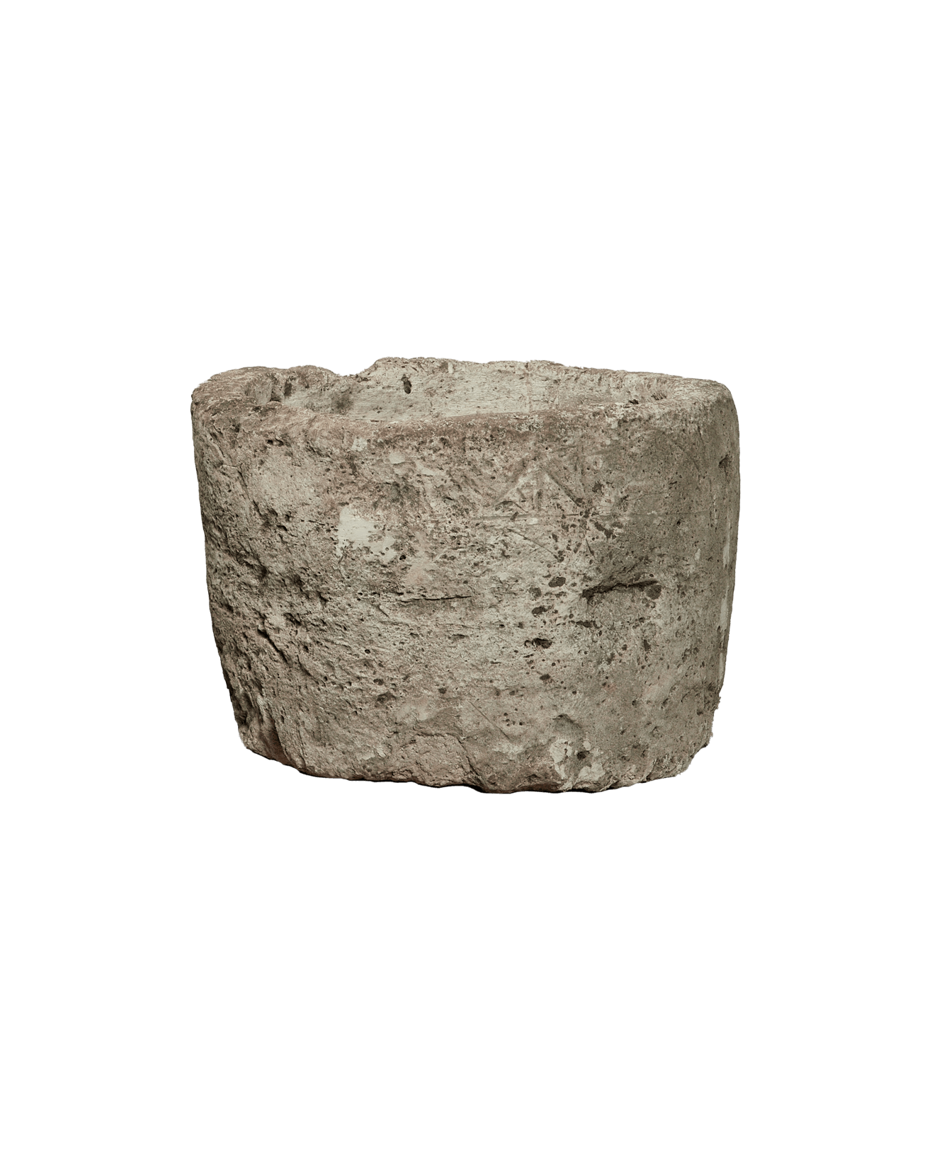 Vintage Limestone Trough - Round from Indonesia - Planters, Fountains, & Water Features