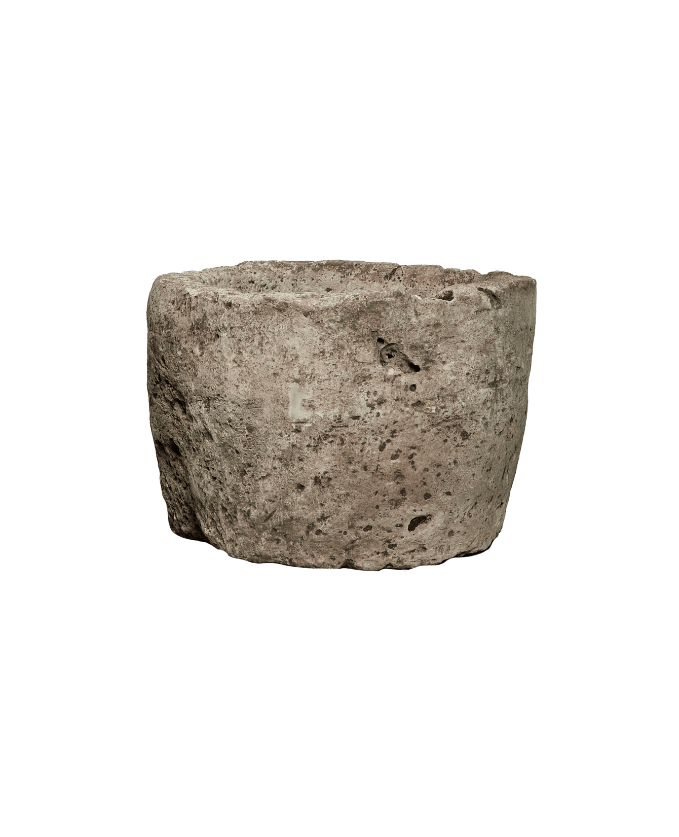 Vintage Limestone Trough - Round from Indonesia - Planters, Fountains, & Water Features