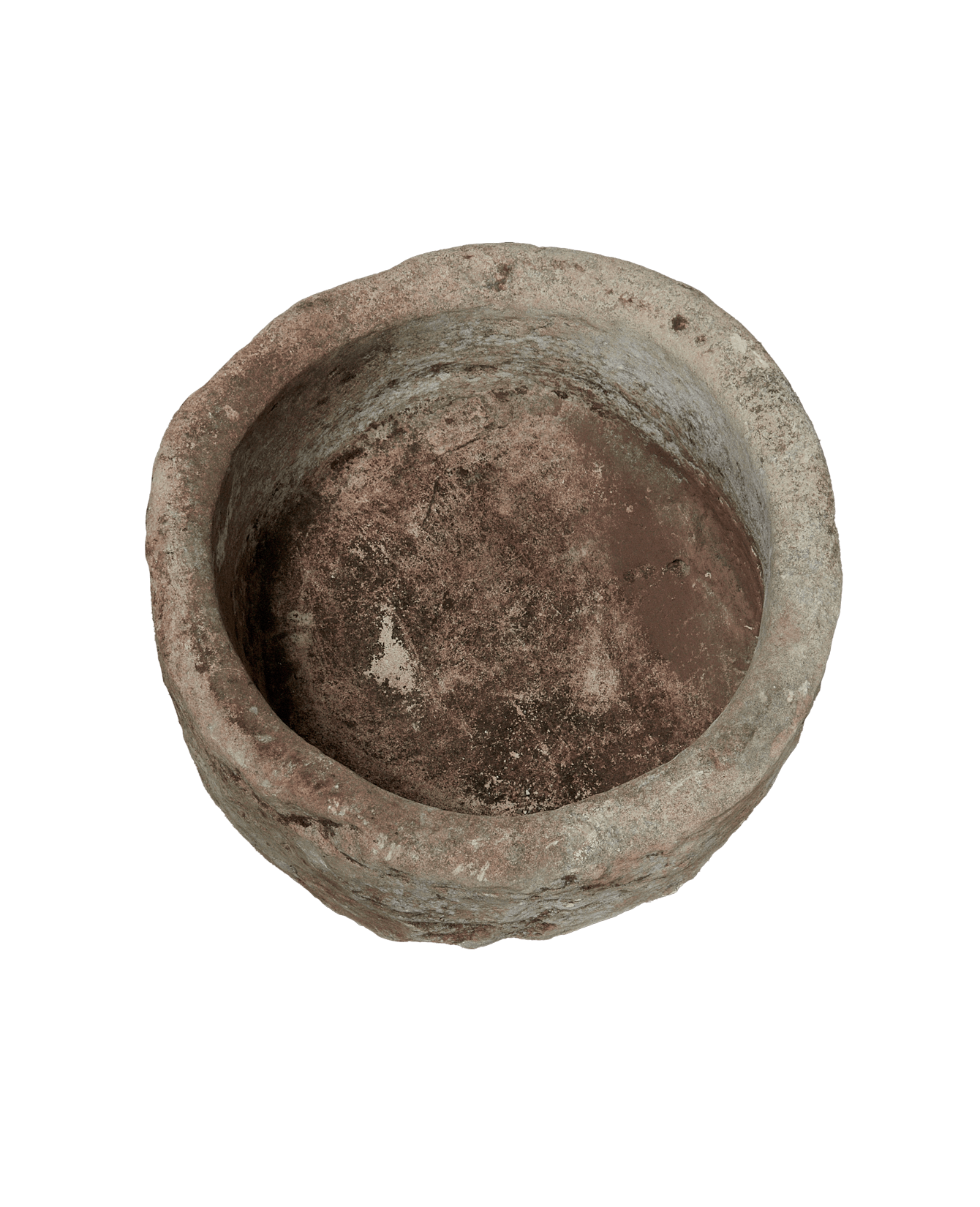 Vintage Limestone Trough - Round from Indonesia - Planters, Fountains, & Water Features