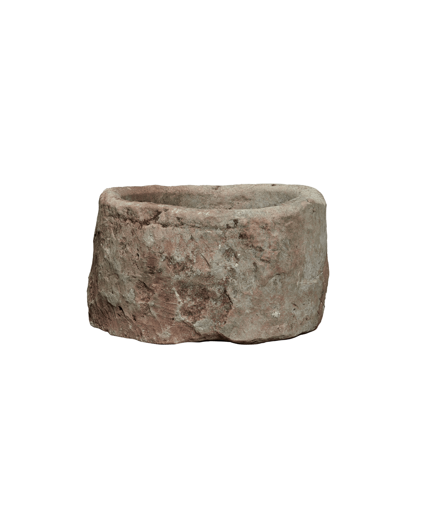 Vintage Limestone Trough - Round from Indonesia - Planters, Fountains, & Water Features