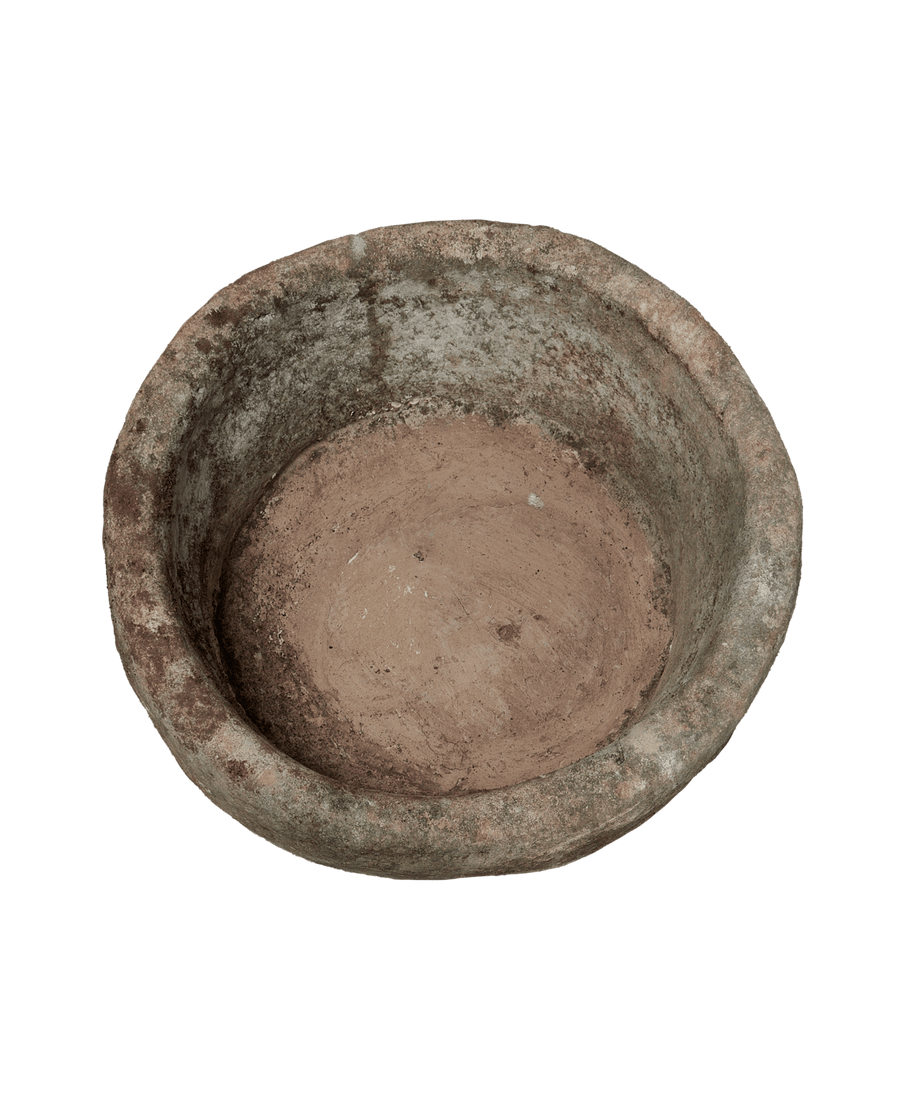 Vintage Limestone Trough - Round from Indonesia - Planters, Fountains, & Water Features
