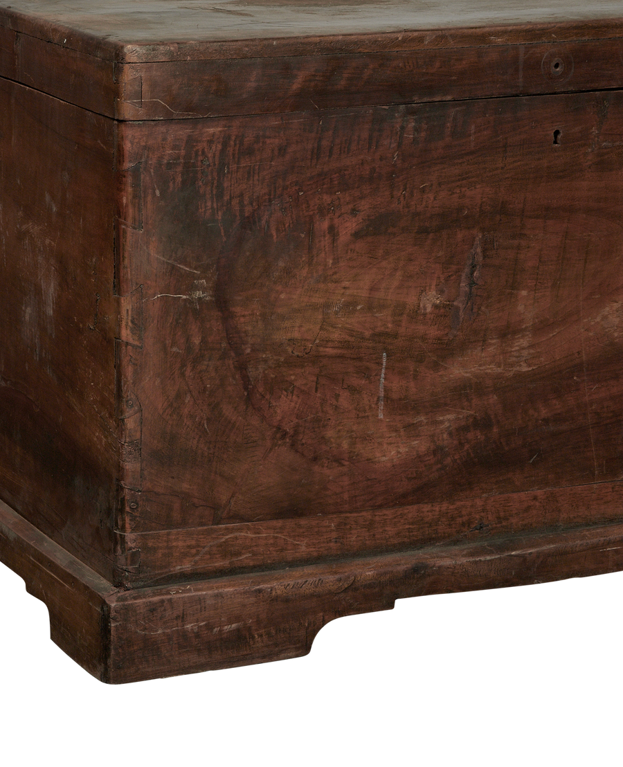 Antique Wood Chest from Turkey made of Wood