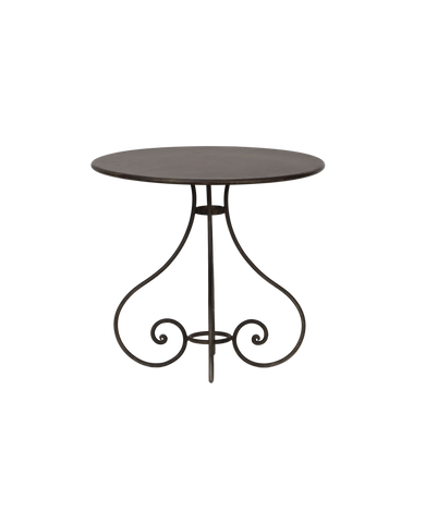 Designed Valentine Bistro Table from India made of Hand-forged Iron
