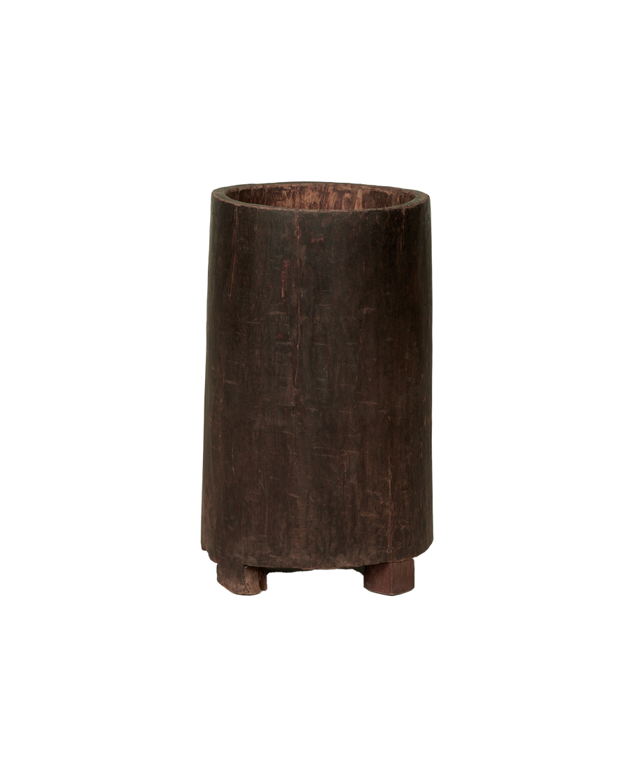 Antique Nagaland Planter from India made of Wood