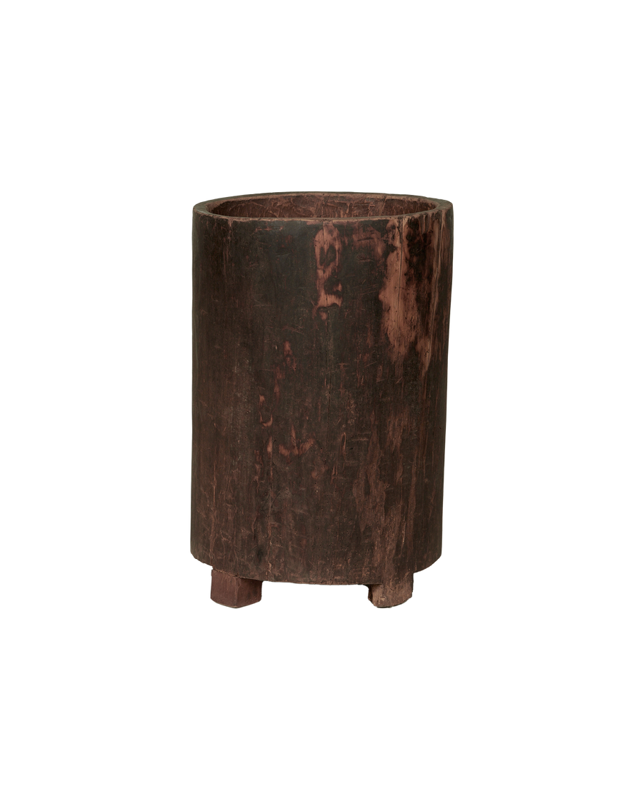 Antique Nagaland Planter from India made of Wood