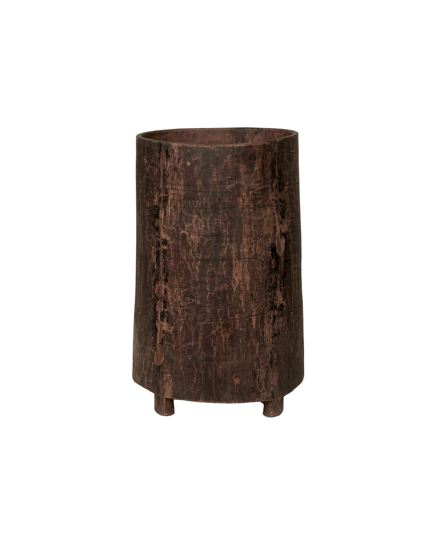 Antique Nagaland Planter from India made of Wood