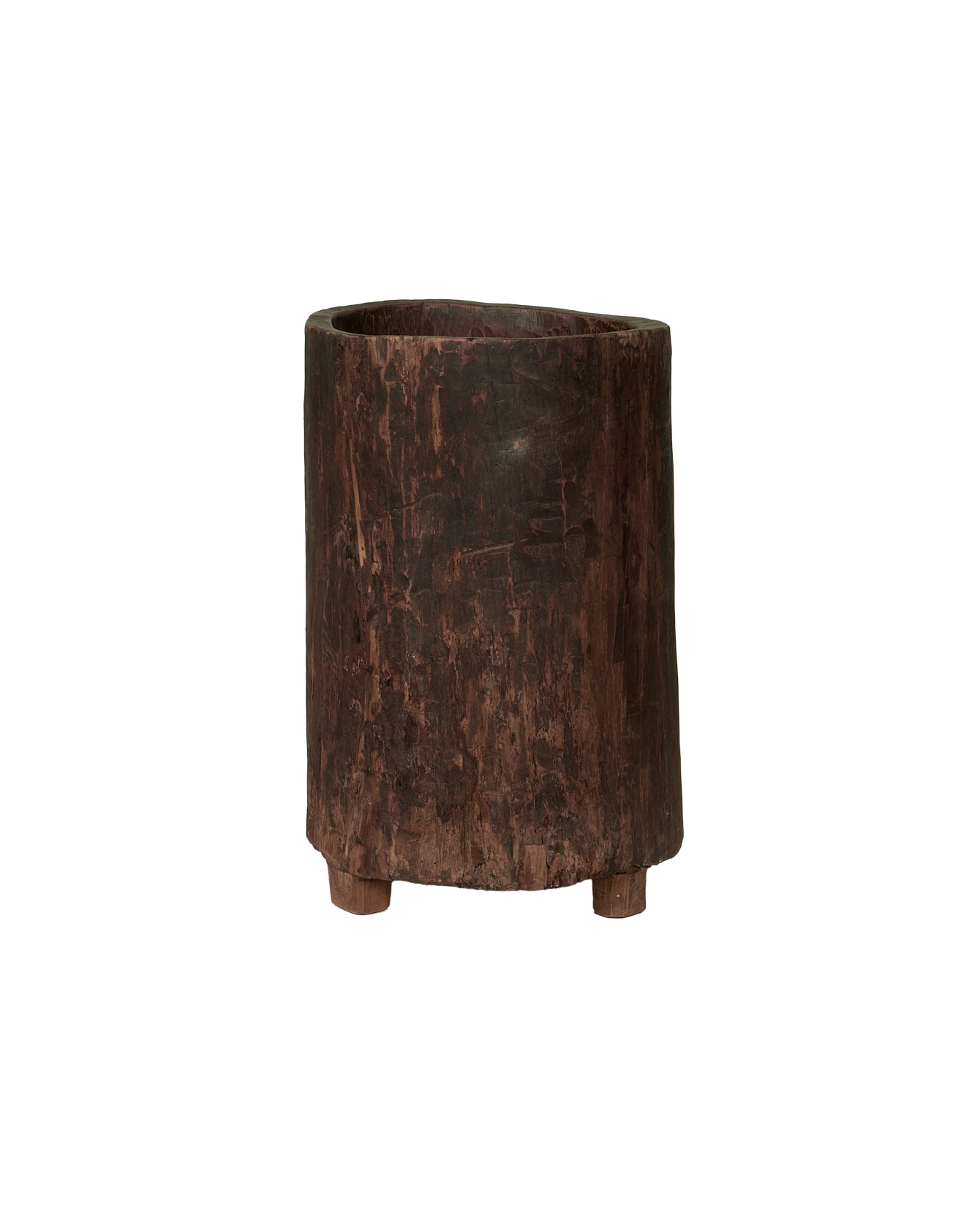 Antique Nagaland Planter from India made of Wood