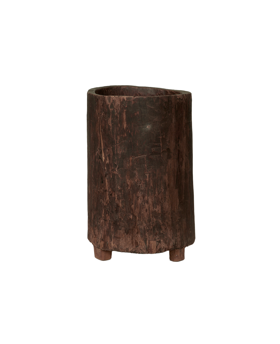 Antique Nagaland Planter from India made of Wood