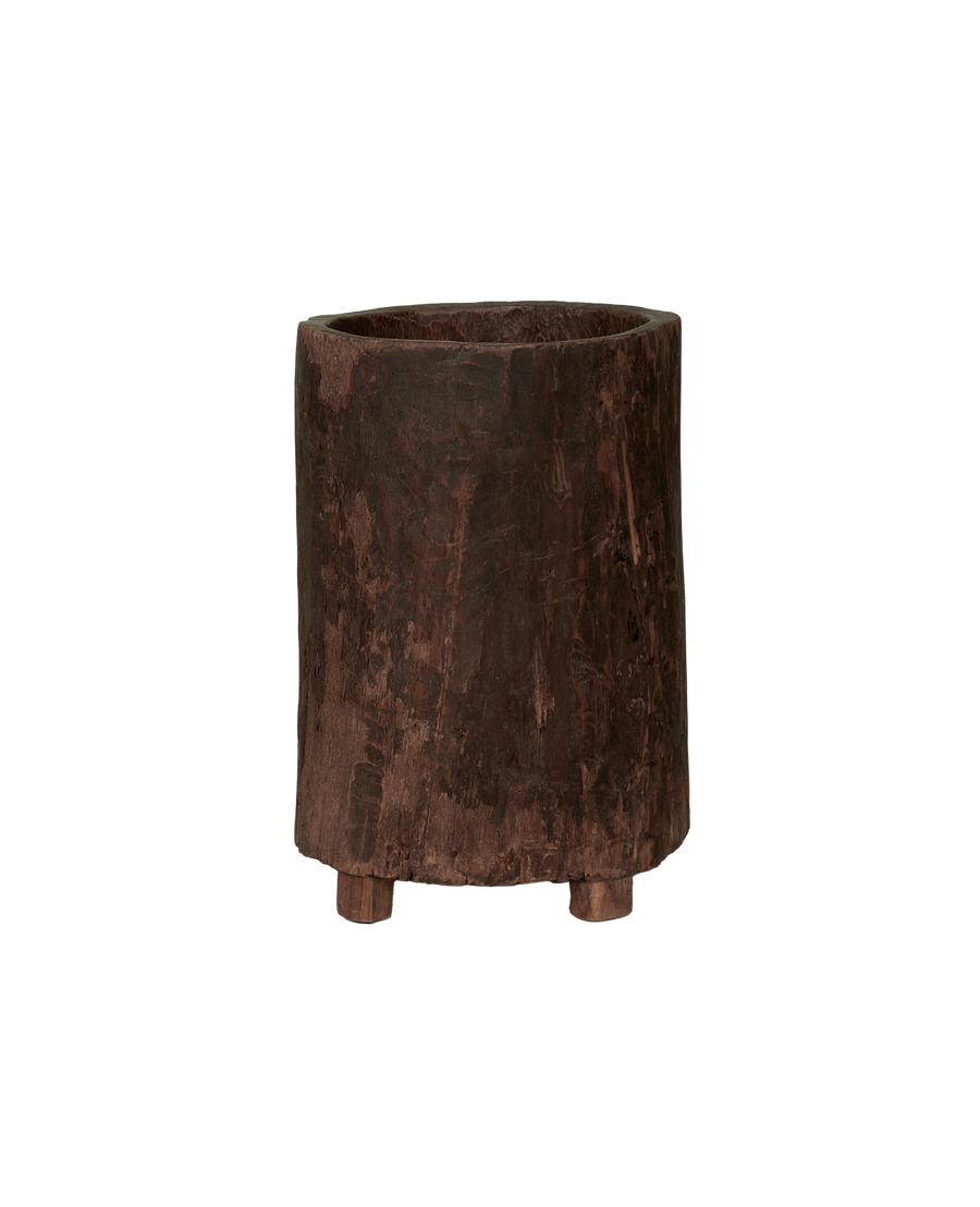 Antique Nagaland Planter from India made of Wood