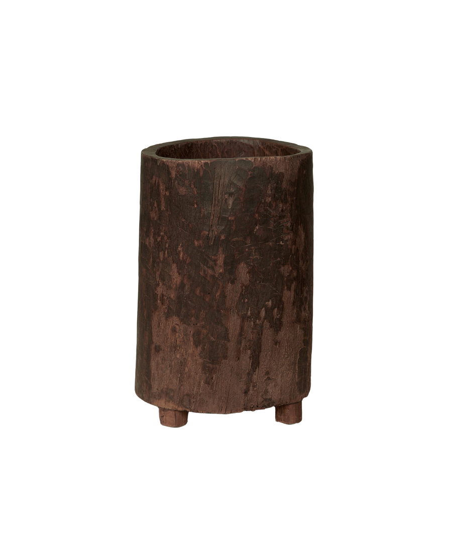 Antique Nagaland Planter from India made of Wood