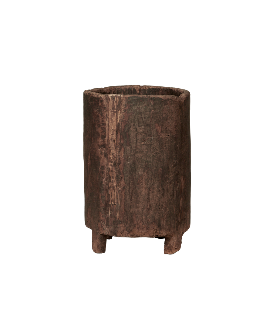 Antique Nagaland Planter from India made of Wood