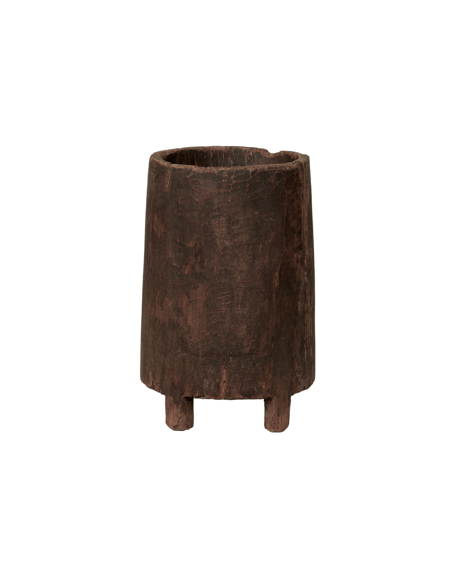 Antique Nagaland Planter from India made of Wood