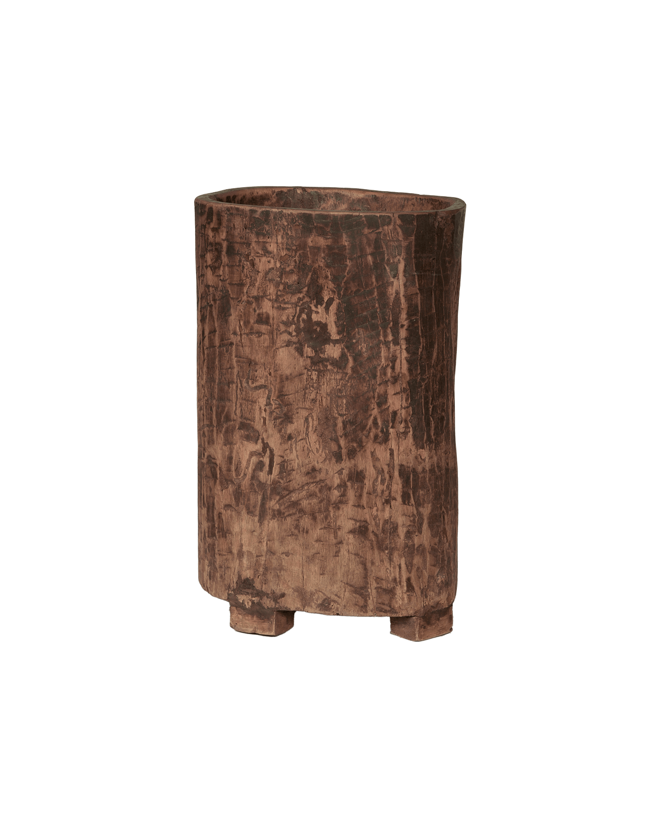 Antique Nagaland Planter from India made of Wood