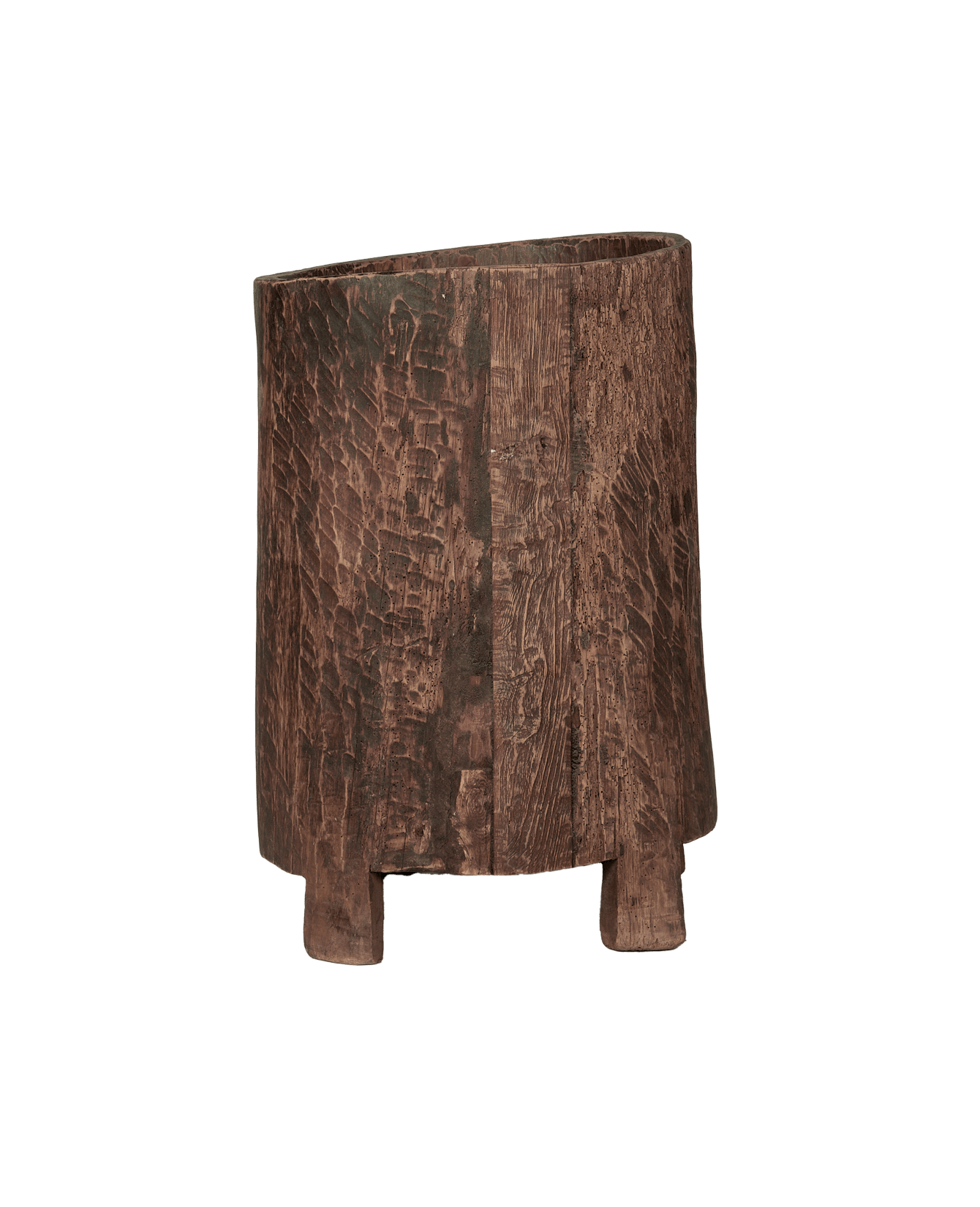 Antique Nagaland Planter from India made of Wood