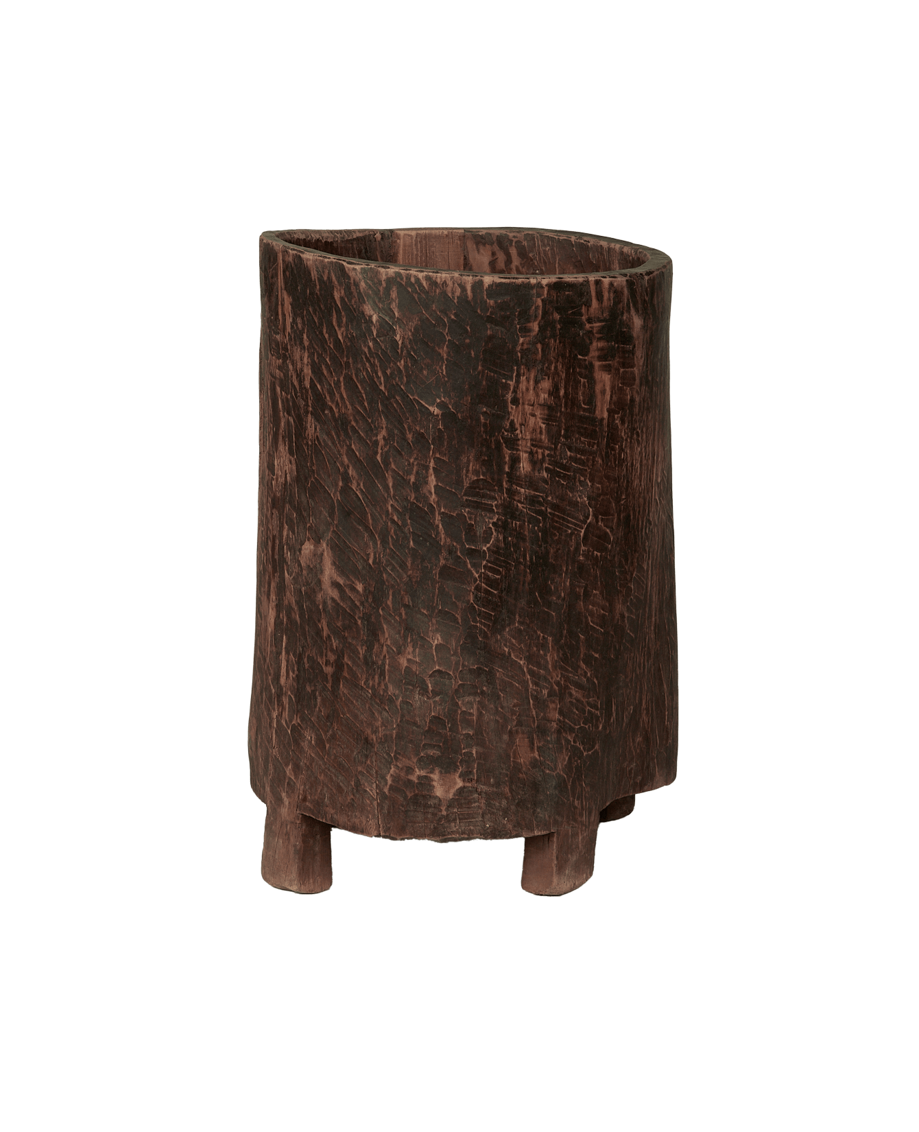 Antique Nagaland Planter from India made of Wood