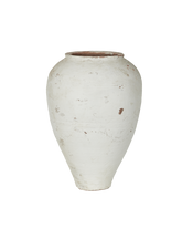 Olive Jar - White Wash