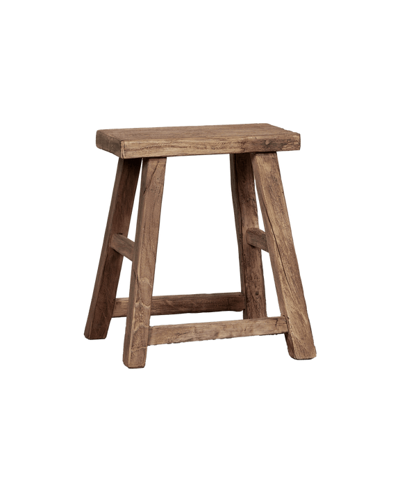 Elm Wood Stool - Natural