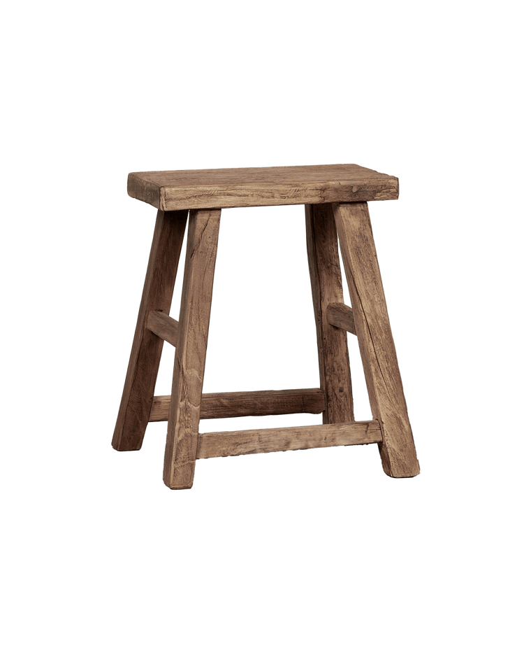 Elm Wood Stool - Natural