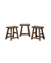 Elm Wood Stool - Natural