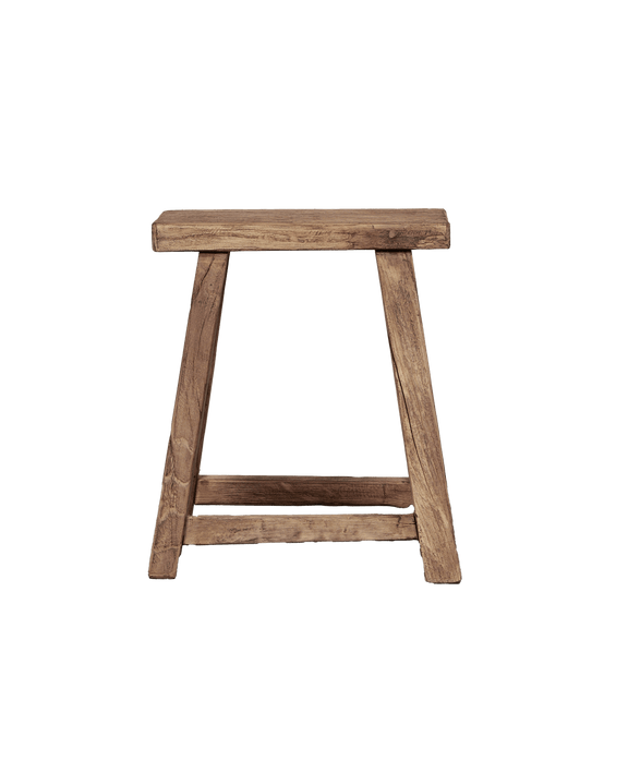 Elm Wood Stool - Natural