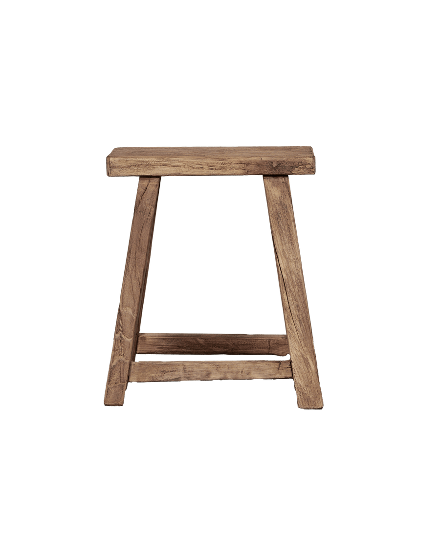 Reclaimed Elm Wood Stool - Natural from China made of Wood