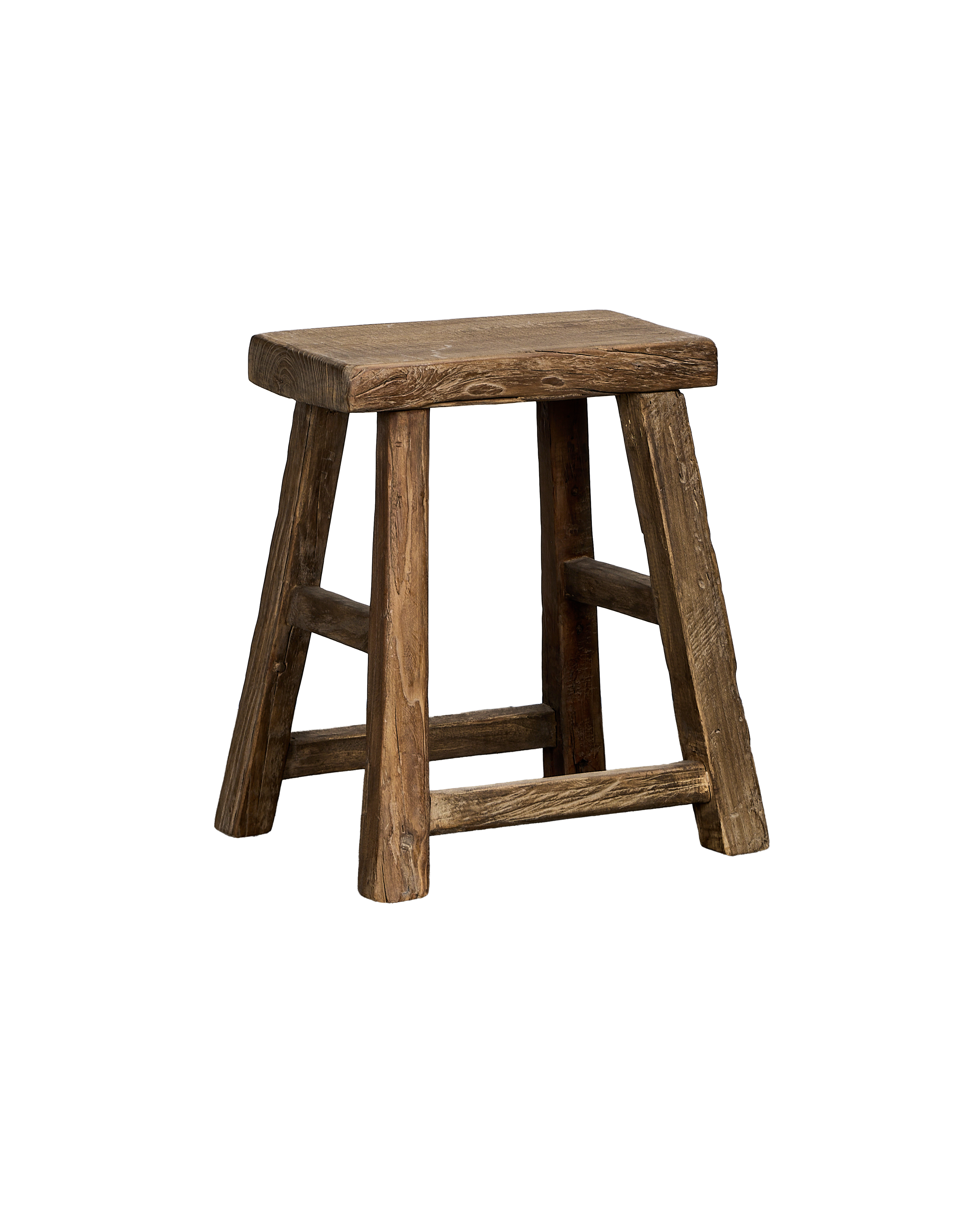 Elm Wood Stool - Natural
