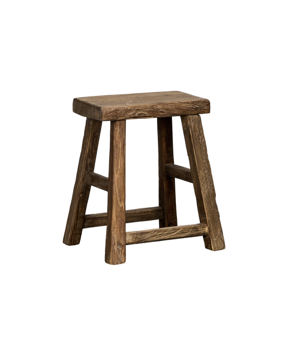 Elm Wood Stool - Natural