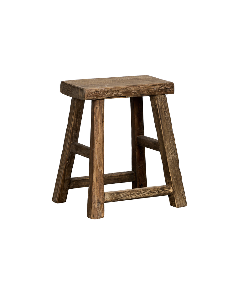Elm Wood Stool - Natural