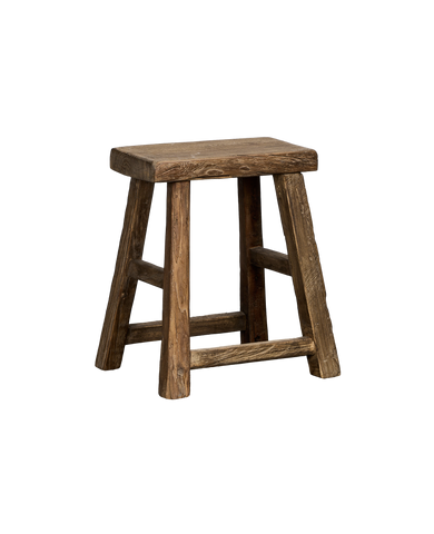 Elm Wood Stool - Natural