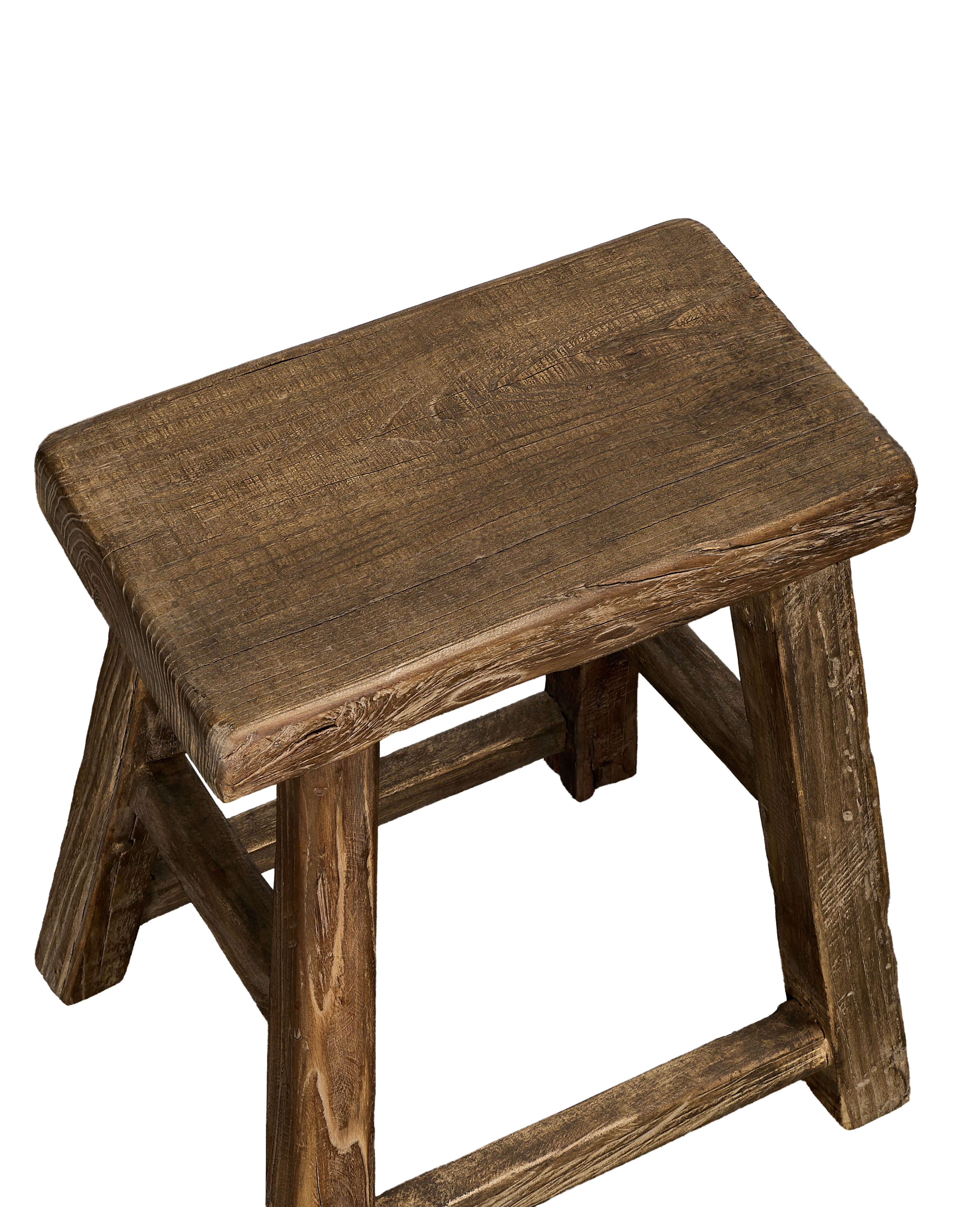 Elm Wood Stool - Natural