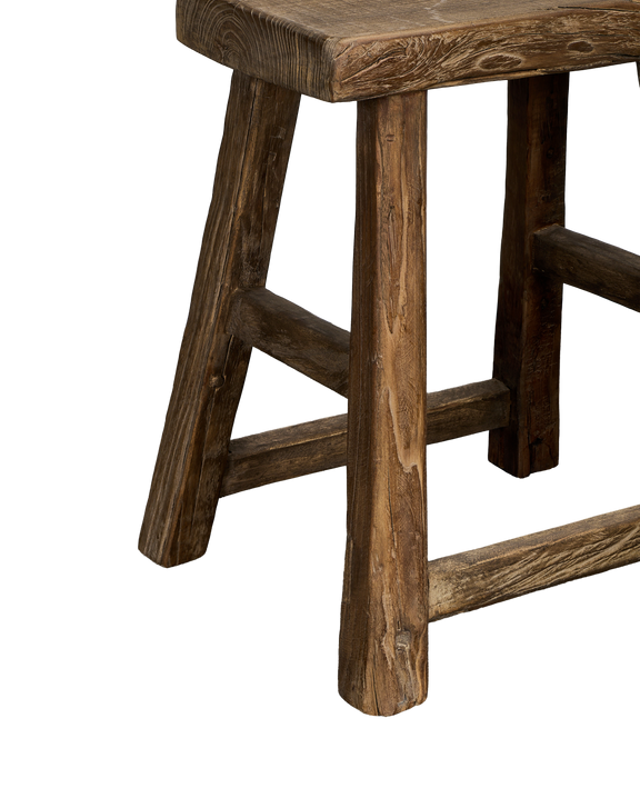Elm Wood Stool - Natural