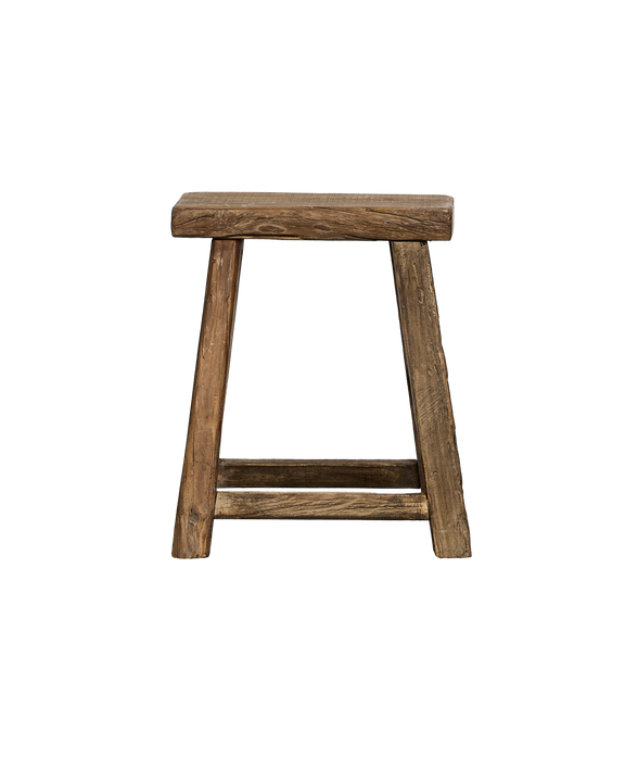 Elm Wood Stool - Natural