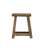 Elm Wood Stool - Natural